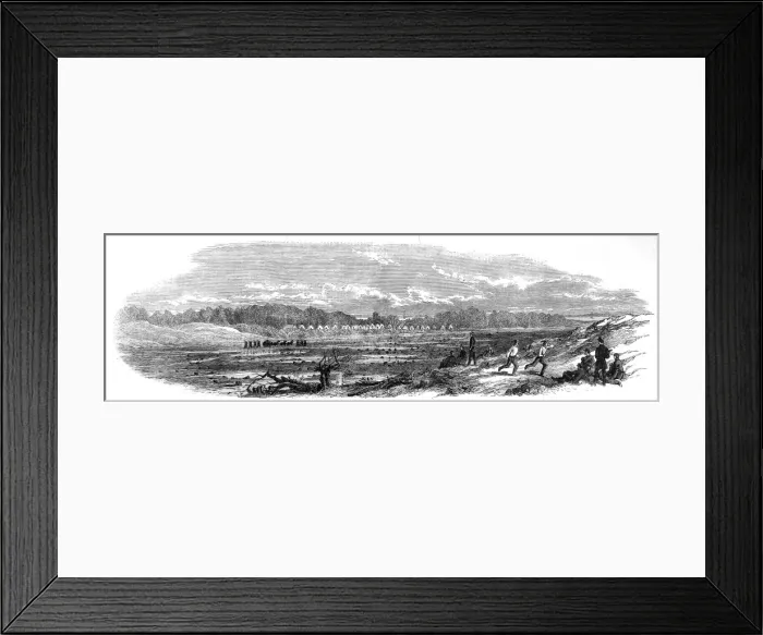 Framed Print : The Civil War in America: Camp at Hatteras Inlet