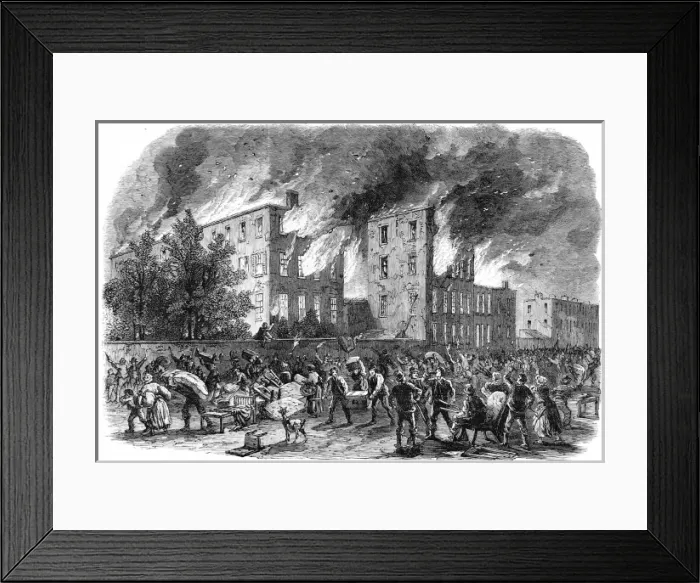 Framed Print : The Civil War in America: Riots in New York