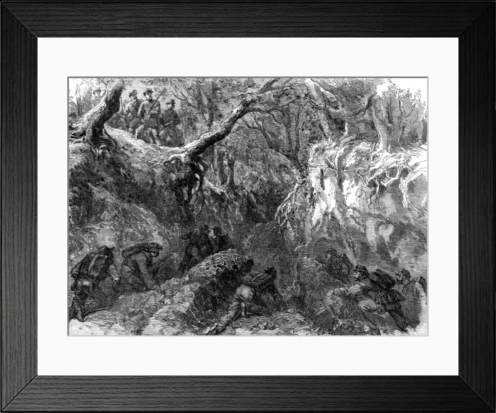 Framed Print : The Civil war in America. Confederate scouts