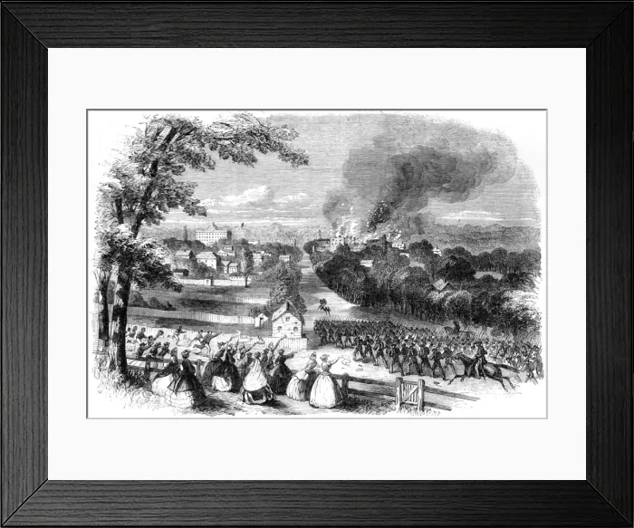 Framed Print : The Civil War in America. Re-occupation of Jackson, Missippi