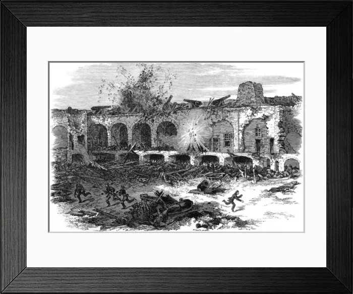 Framed Print : The Civil War in America. The interior of Fort Sumter, Charl