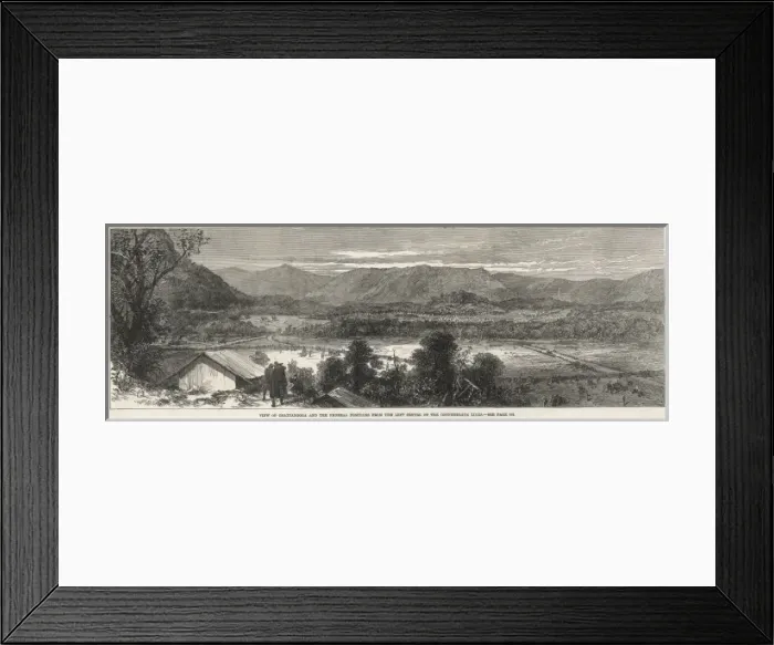 Framed Print : The Federal Position at Chatanooga; American Civil War, 1863