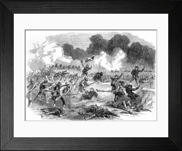 Framed Print : Battle on the James River; American Civil War, 1864 Framed Print : Battle on the James River; American Civil War, 1864