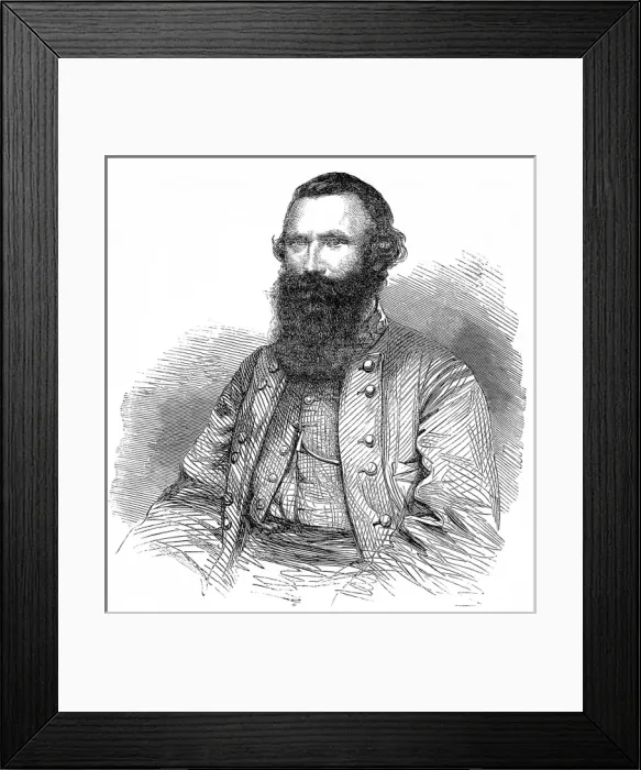Framed Print : General James Ewell Brown Stuart (1833-1864)