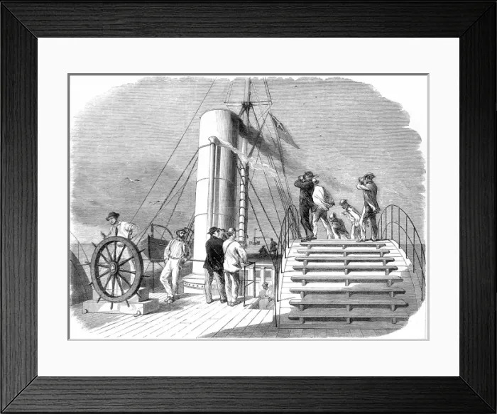 Framed Print : The blockade runner Lillian; American Civil War, 1864 Framed Print : The blockade runner Lillian; American Civil War, 1864
