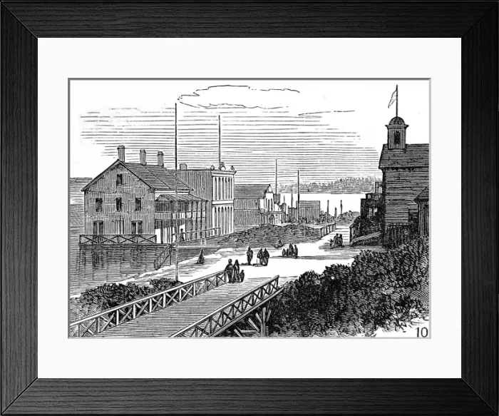Framed Print : New Westminster, British Columbia, 1882