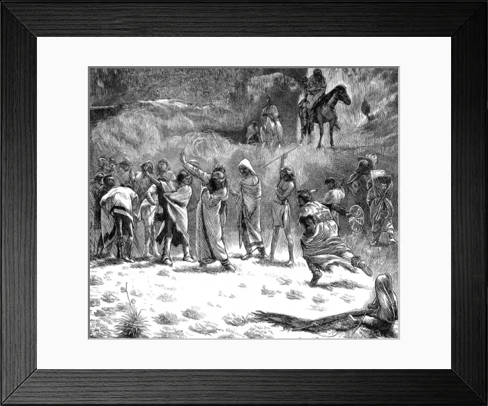 Framed Print : American Indians. North American Indian sports Framed Print : American Indians. North American Indian sports