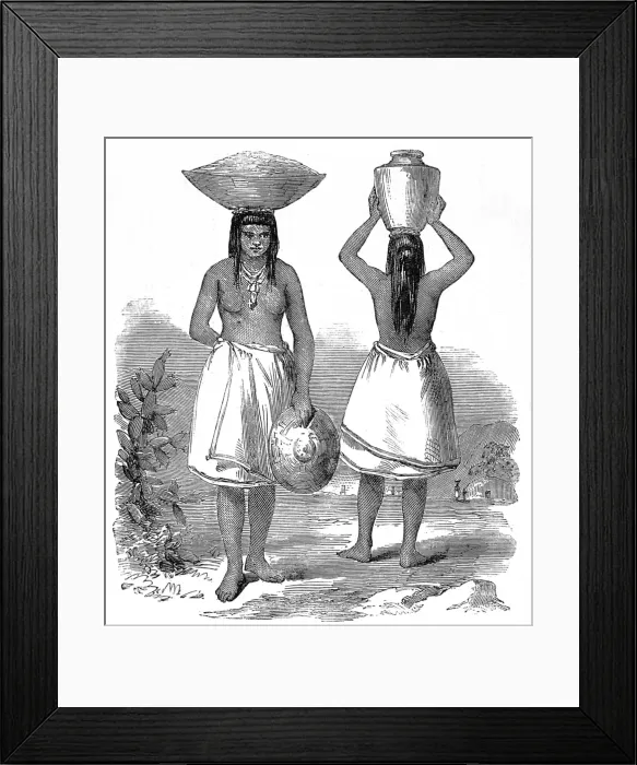 Framed Print : Women of the Pimo Tribe, 1858 Framed Print : Women of the Pimo Tribe, 1858