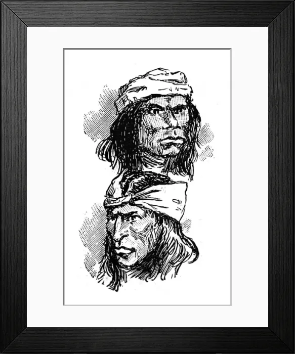 Framed Print : Apache native American Indians, c. 1887 Framed Print : Apache native American Indians, c. 1887