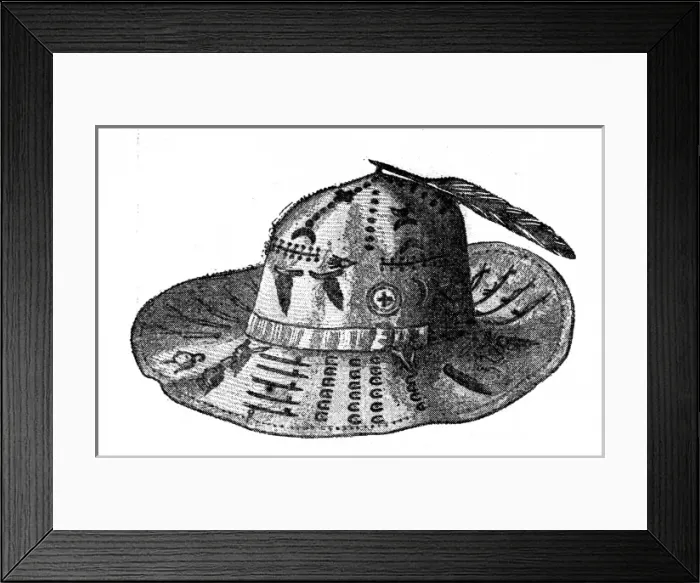 Framed Print : Sitting Bulls Hat, 1897 Framed Print : Sitting Bulls Hat, 1897