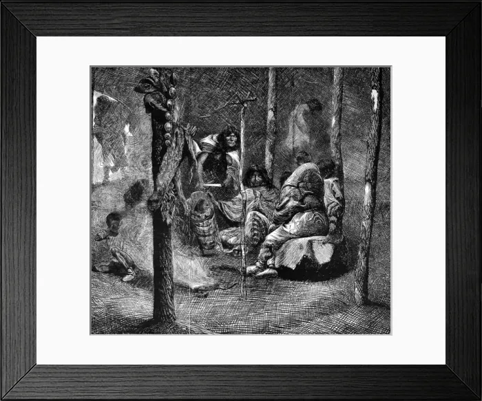 Framed Print : Native American Indian women of the Pawnee Tribe, c. 1873 Framed Print : Native American Indian women of the Pawnee Tribe, c. 1873