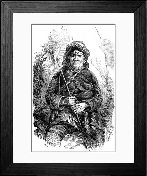 Framed Print : Ottawatamie Okemos Kinne-boo, Native American Indian Chief Framed Print : Ottawatamie Okemos Kinne-boo, Native American Indian Chief