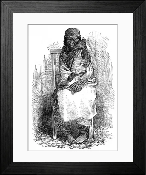 Framed Print : Native American Indian woman and child, Vancouver Island, 18 Framed Print : Native American Indian woman and child, Vancouver Island, 18
