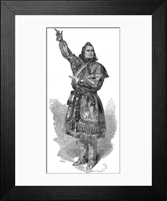 Framed Print : Kah-Ge-Ga-Gah-Bowh, the Ojibbeway Chief at Dury Lane Theatre Framed Print : Kah-Ge-Ga-Gah-Bowh, the Ojibbeway Chief at Dury Lane Theatre