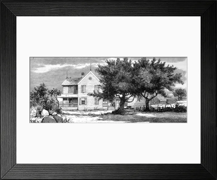 Framed Print : The Chiefs House, Tuscarora Indian Village Framed Print : The Chiefs House, Tuscarora Indian Village