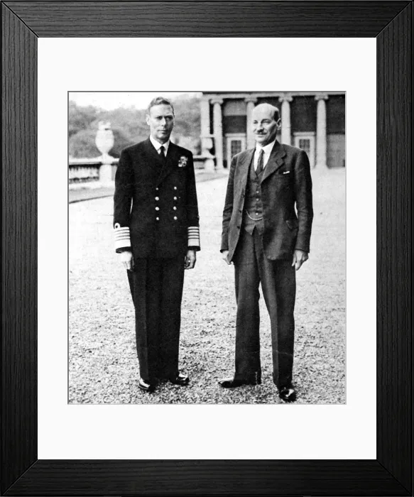 Framed Print : King George VI and Clement Attlee, at Buckingham Palace, 194 Framed Print : King George VI and Clement Attlee, at Buckingham Palace, 194