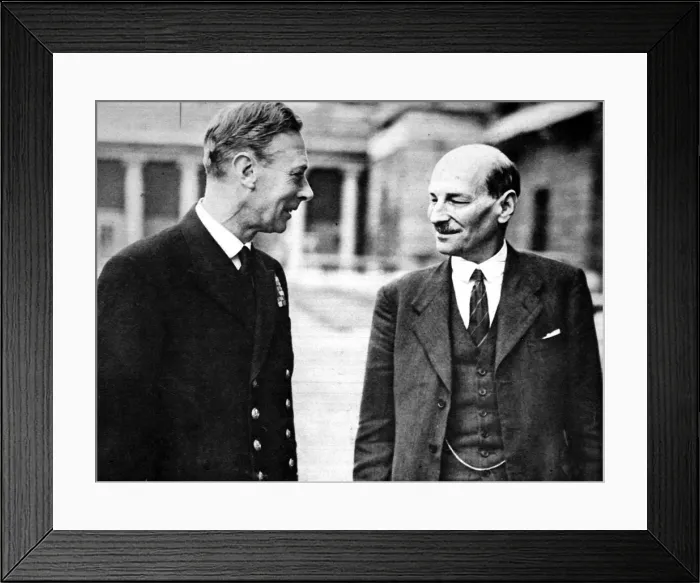 Framed Print : King George VI and Clement Attlee, Buckingham Palace, 1945 Framed Print : King George VI and Clement Attlee, Buckingham Palace, 1945