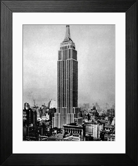 Framed Print : The Empire State Building, New York, 1945 Framed Print : The Empire State Building, New York, 1945