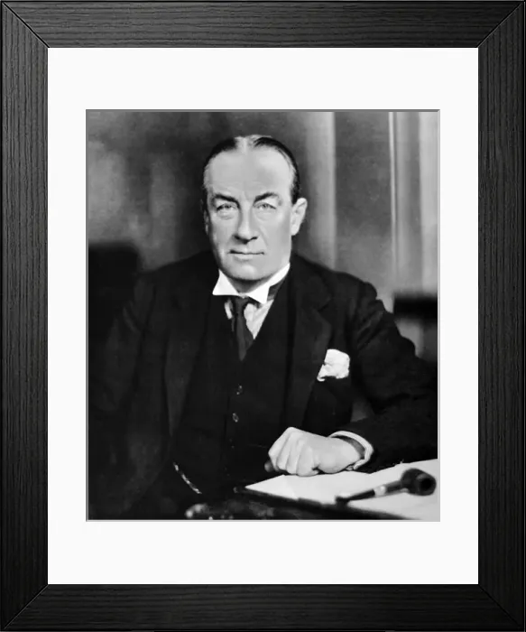 Framed Print : Stanley Baldwin, 1st Earl Baldwin of Bewdley (1867-1947) Framed Print : Stanley Baldwin, 1st Earl Baldwin of Bewdley (1867-1947)