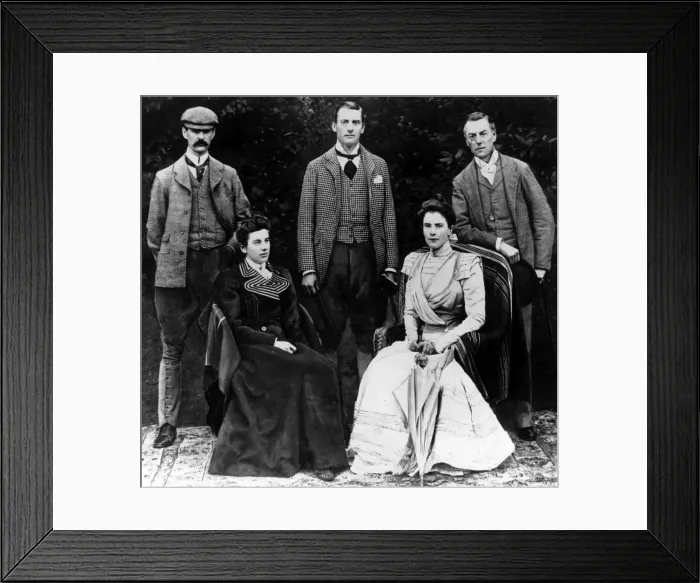 Framed Print : Joseph Chamberlain and Family at Highbury, 1889