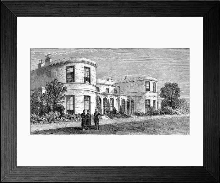 Framed Print : The Residence of the Chief Secretary of Ireland, Phoenix Par