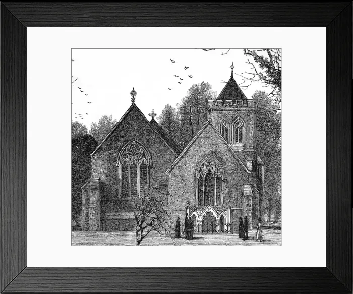 Framed Print : Hughenden Church, 1881 Framed Print : Hughenden Church, 1881