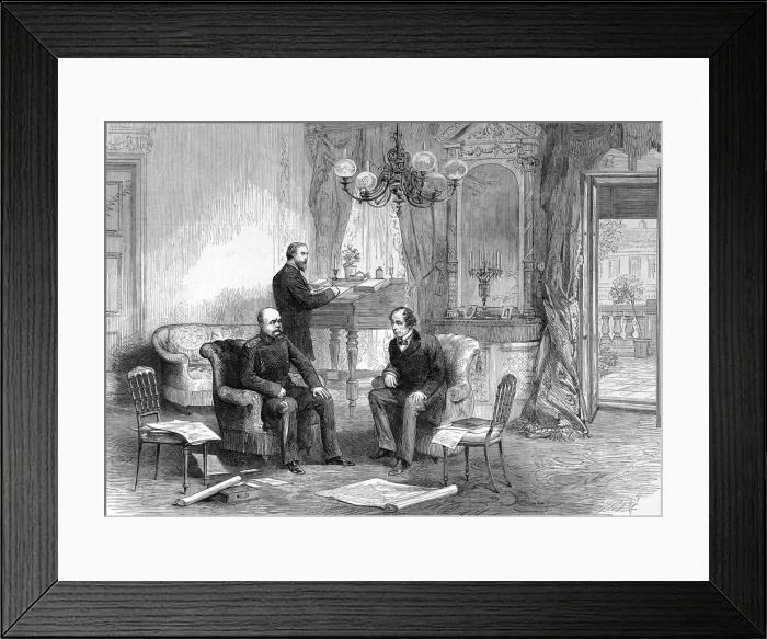Framed Print : Bismarck and Disraeli at the Kaiserhof Hotel, Berlin, 1878 Framed Print : Bismarck and Disraeli at the Kaiserhof Hotel, Berlin, 1878