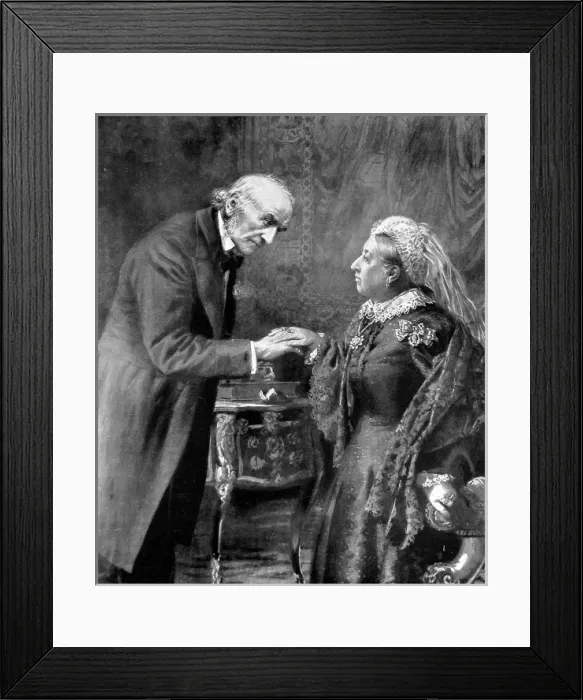 Framed Print : W. E. Gladstone and Queen Victoria, 1892 Framed Print : W. E. Gladstone and Queen Victoria, 1892