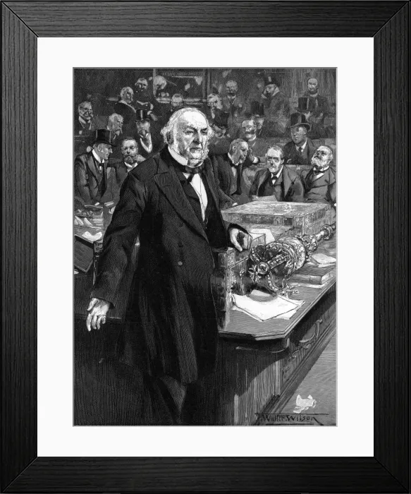 Framed Print : W. E. Gladstone in the House of Commons, 1894 Framed Print : W. E. Gladstone in the House of Commons, 1894