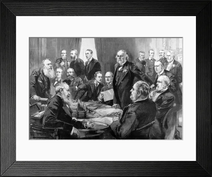 Framed Print : W. E. Gladstones Cabinet of August 1892 Framed Print : W. E. Gladstones Cabinet of August 1892