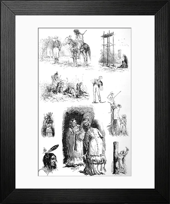 Framed Print : American Indians. Fifty Years on the Trail Framed Print : American Indians. Fifty Years on the Trail