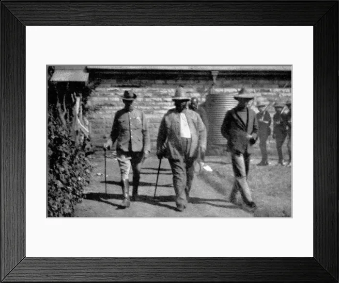 Framed Print : Zulu war. Dinizulus slovenly kraal at Usutu. Dinizulu being Framed Print : Zulu war. Dinizulus slovenly kraal at Usutu. Dinizulu being