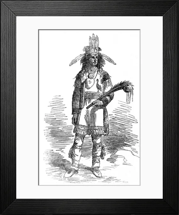 Framed Print : American Indians. Iroquois Chief Framed Print : American Indians. Iroquois Chief