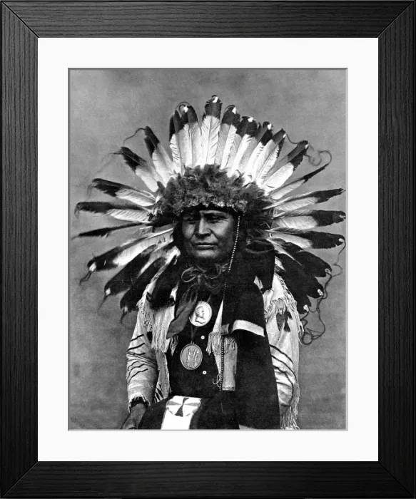 Framed Print : American Indians. The Decay of a Romantic Race. The Red Indi Framed Print : American Indians. The Decay of a Romantic Race. The Red Indi