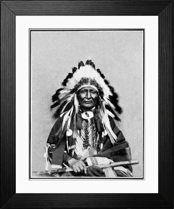 Framed Print : American Indians. The Peaceful extinction of the red Indian