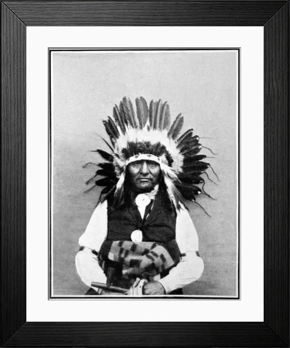 Framed Print : American Indians. The peaceful extinction of the red indian Framed Print : American Indians. The peaceful extinction of the red indian