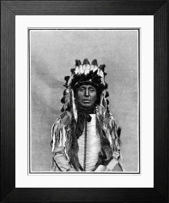 Framed Print : American Indians. The peaceful extinction of the red indian Framed Print : American Indians. The peaceful extinction of the red indian