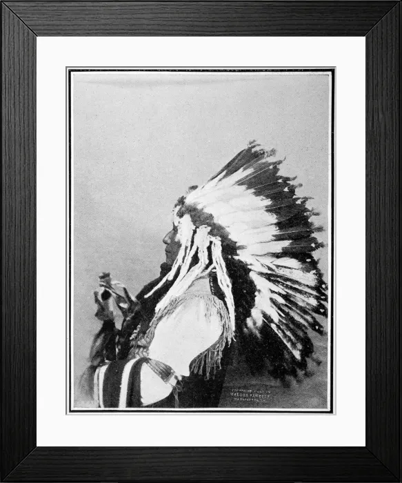 Framed Print : American Indians. The peaceful extinctoin of the red indian Framed Print : American Indians. The peaceful extinctoin of the red indian