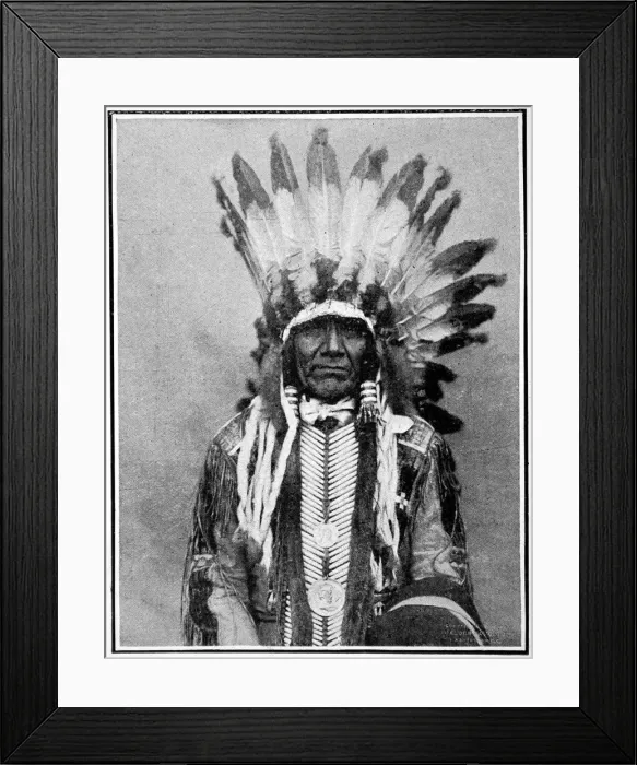 Framed Print : American Indians. The peaceful extincion oif the red indian