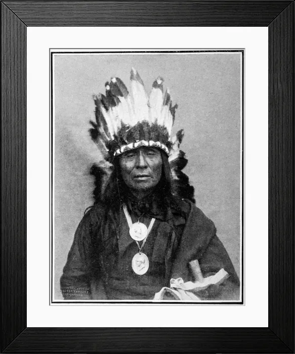 Framed Print : American Indians. The Peaceful extinction of the red indian
