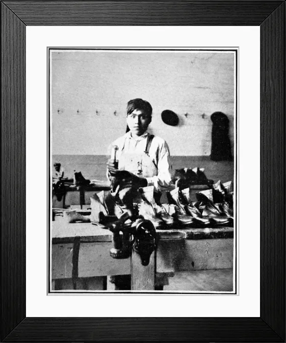 Framed Print : American Indians. The peaceful extinction of the red indian Framed Print : American Indians. The peaceful extinction of the red indian