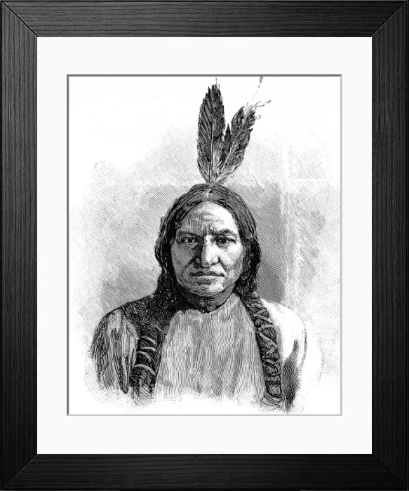 Framed Print : American Indians. Sitting Bull Framed Print : American Indians. Sitting Bull