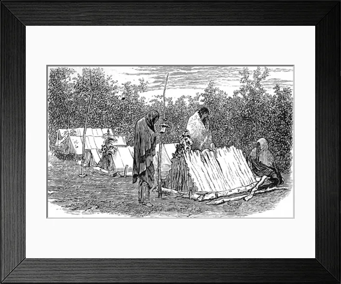 Framed Print : America Indians, Indian graves Framed Print : America Indians, Indian graves