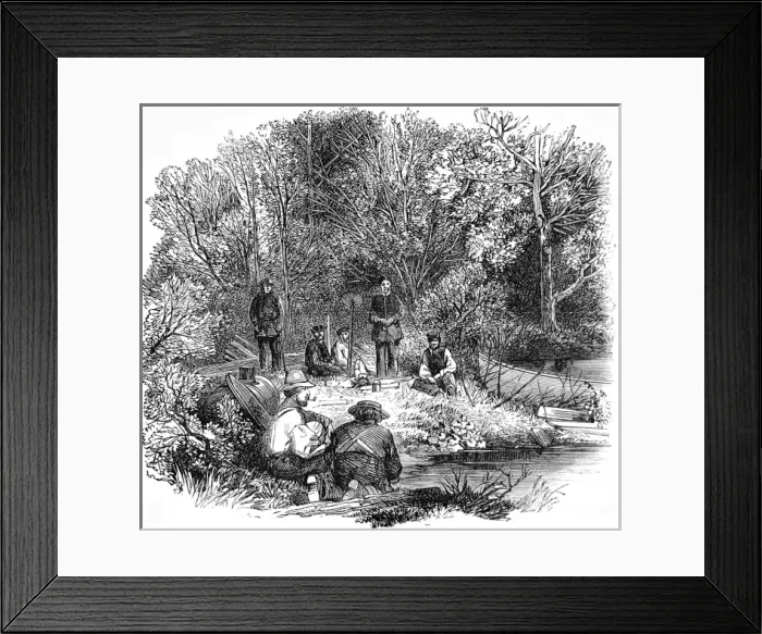 Framed Print : American Indians. Entertaining the Chief Framed Print : American Indians. Entertaining the Chief