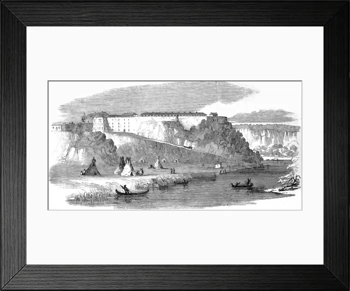 Framed Print : American Indians. The Missippi River. Fort Snelling, Upper M Framed Print : American Indians. The Missippi River. Fort Snelling, Upper M