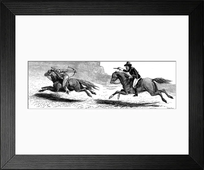 Framed Print : American Indians. An Artist in the Far West. United States T Framed Print : American Indians. An Artist in the Far West. United States T