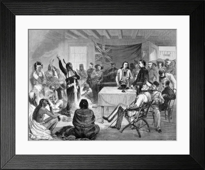 Framed Print : American Indians. The Indian Wars In the United States Framed Print : American Indians. The Indian Wars In the United States