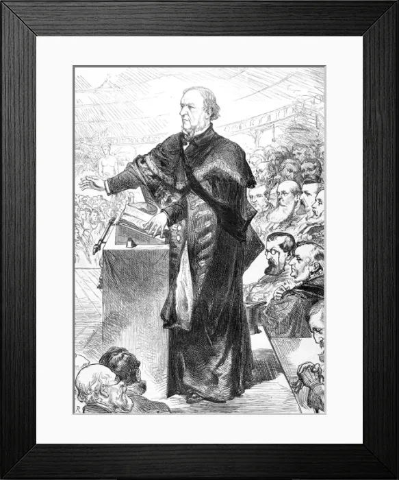 Framed Print : W. E. Gladstone addressing the University of Glasgow, 1879 Framed Print : W. E. Gladstone addressing the University of Glasgow, 1879