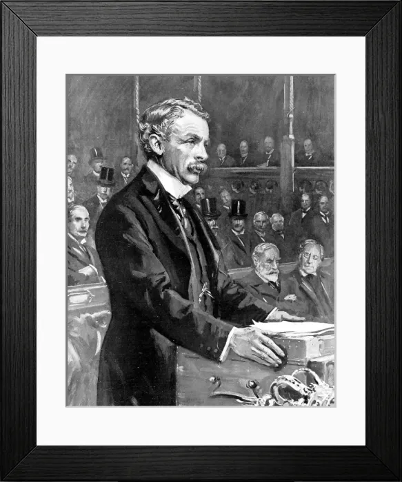 Framed Print : David Lloyd-George in Parliament, 1909 Framed Print : David Lloyd-George in Parliament, 1909