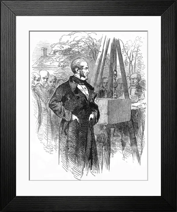 Framed Print : Lord Palmerston at the Melbourne Athenaeum, Derbyshire, 1853 Framed Print : Lord Palmerston at the Melbourne Athenaeum, Derbyshire, 1853